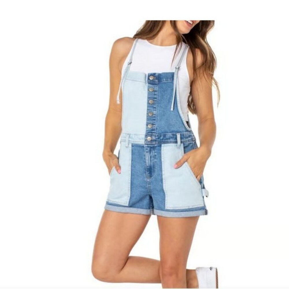 Celebrity Pink Jean Overall Shorts Denim Women's XXXL 23-25